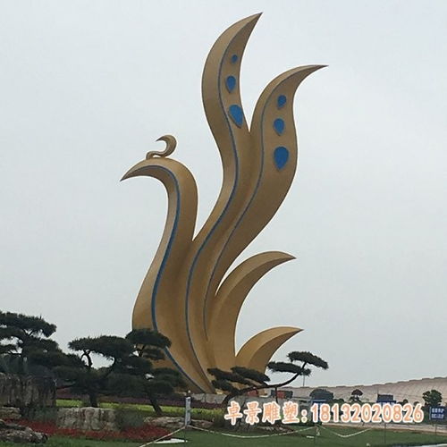景观不锈钢凤凰雕塑 宜春金属景观雕塑加工厂