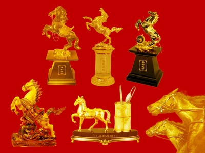 各种马 马的艺术品 礼品 关于马的ppt设计素材