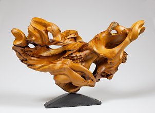 工业风木雕艺术品