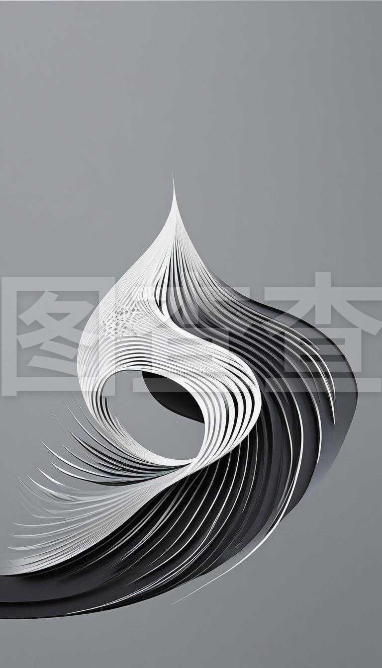 设计海报:苍白之夜工作室,要素构成,插画与抽象,线条,灰度,木炭,艺术品