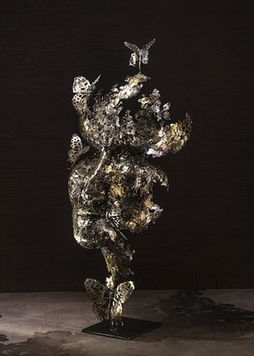 现代不锈钢雕塑设计图片_艺术品/雕像