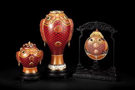 皆一堂百工艺术馆 景泰蓝精品艺术展 揭幕 国家首批非遗艺术品亮相深圳