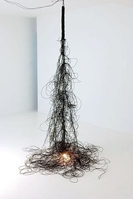 现代黑色圆形雕塑艺术品设计图片_艺术品/雕像